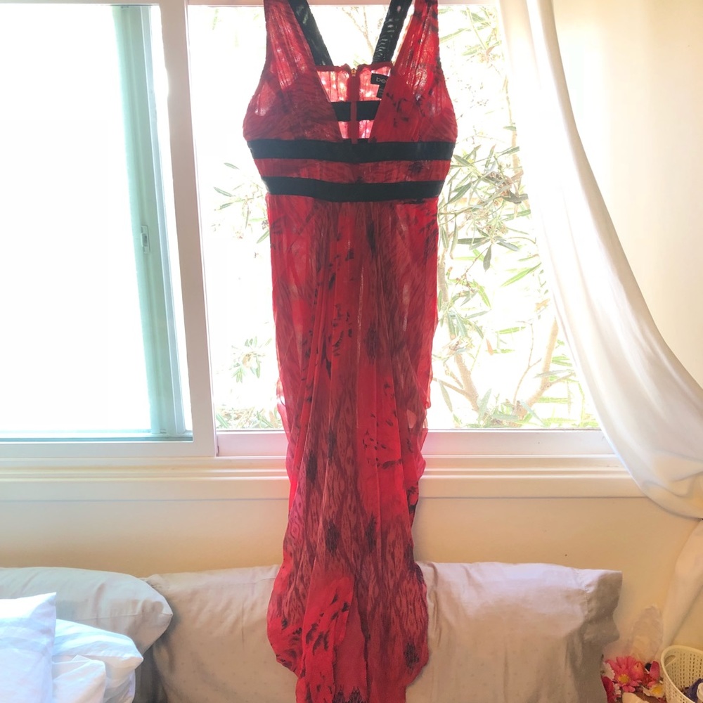 Red bebe dress